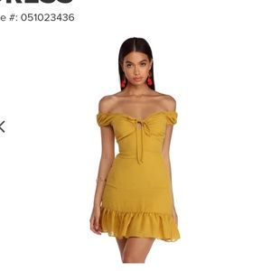 Yellow Sweetheart Dress